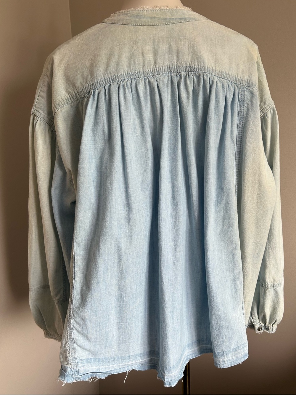 We The Free by Free People “Set Sail” Denim Button-Up Shirt - Picture 6 of 12